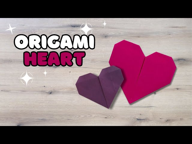 Make a Cute Origami Heart in Under 2 Minutes! 💖 - Quick & Easy Tutorial