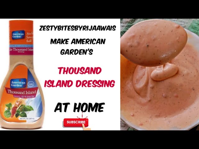 How to make American Garden's Thousand Island Dressing |Thousand Island Dressing at home| Easy Sauce