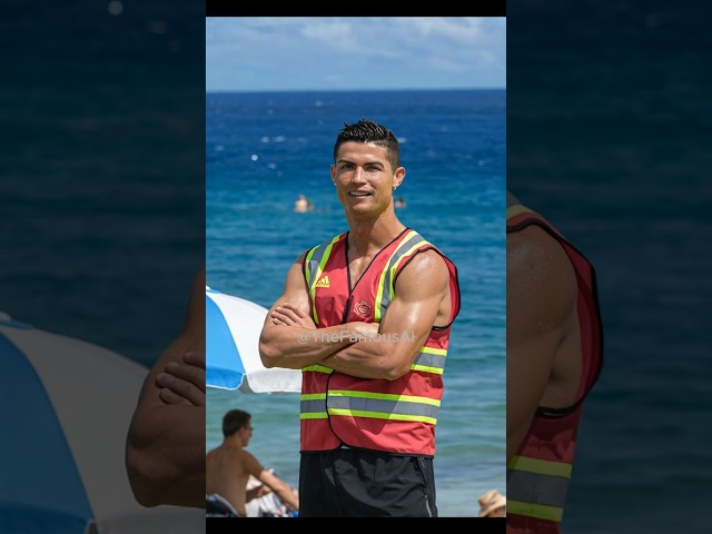 Lifeguard Ronaldo Saves Messi 🚨🏖️