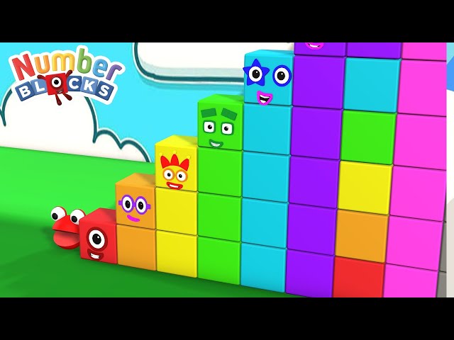 Numberblocks Stepsquad 1 - 100 Counting Standing Tall - learn To Count Big Numbers!