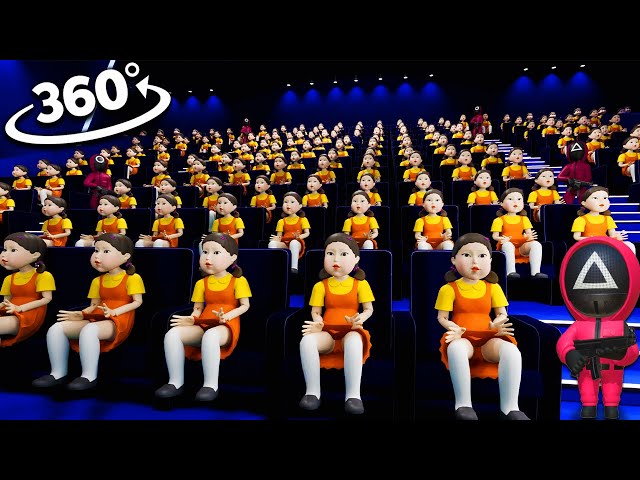 Squid Game Season2 Cinema Hall Movie | 360 VR Animation