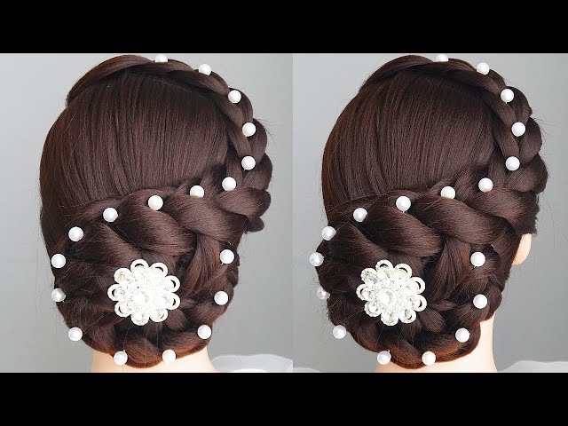 Latest Easy Hairstyle | Braided Bun Hairstyle For Wedding | Bridal Hairstyle For Women