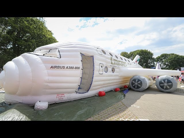 World's First Inflatable A380 | Emirates Airline