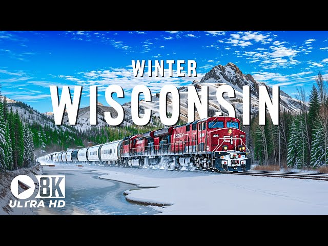 Wisconsin Winter 8K UHD – Admire Romantic Villages Under The Snow