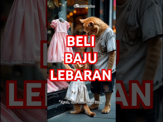 BELI BAJU LEBARAN..........              #shorts #shortvideo #kucing #ai