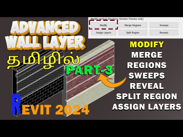 Tamil Revit: Basic Wall Tutorial தமிழ் Part 3 | Revit Wall Layer#தமிழ் #தமிழ்நாடு #tamil