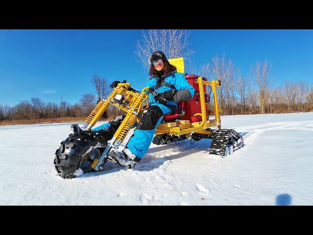 Building an Electric Snow Crawler - Full Build + Overnight Ice Fishing Adventure