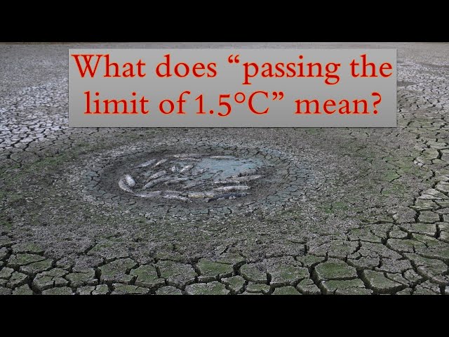 What does "passing the Paris limit of 1.5°C" mean?