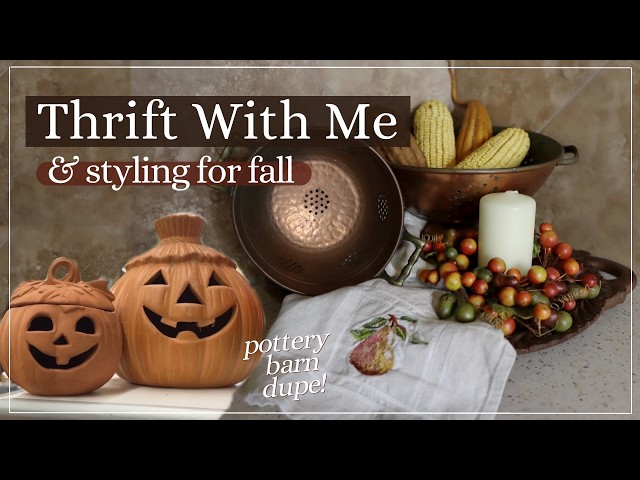 THRIFTING FOR FALL! THRIFT WITH ME & STYLED THRIFT HAUL! | Goodwill, Home Decor