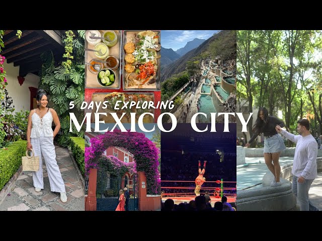 5 days exploring Mexico City🇲🇽 | ultimate food tour, luche libre, grutas tolantongo, bazaar sábado,