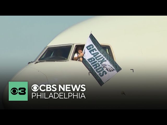 Philadelphia Eagles, fans, media touch down in New Orleans for Super Bowl LIX