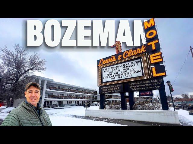 Cozy Winter Virtual Walk in Bozeman ❄️ Snowy December Day in Montana | Virtual Walking Tour 4K