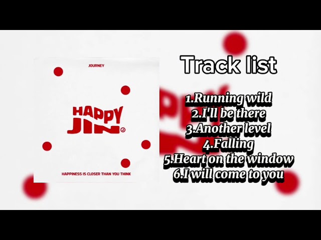 HAPPY BY BTS JIN PLAYLIST  (FULL ALBUM)