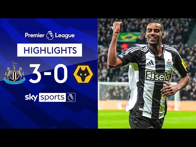 NINE wins in a row for the Magpies 🔥 | Newcastle 3-0 Wolves | Premier League highlights