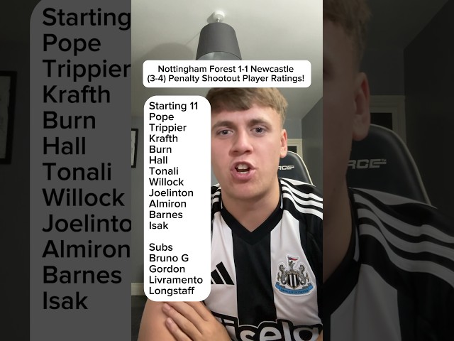 Nottingham Forest 1-1 Newcastle Player Ratings!! #NUFC #NEWCASTLE #NEWCASTLEUNITED