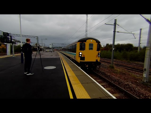 Scotrail Push Pull train at Carstairs on 2024-10-06 at 16:19  in VR180