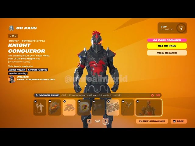 OG Season 2 Battle Pass (Full Showcase)