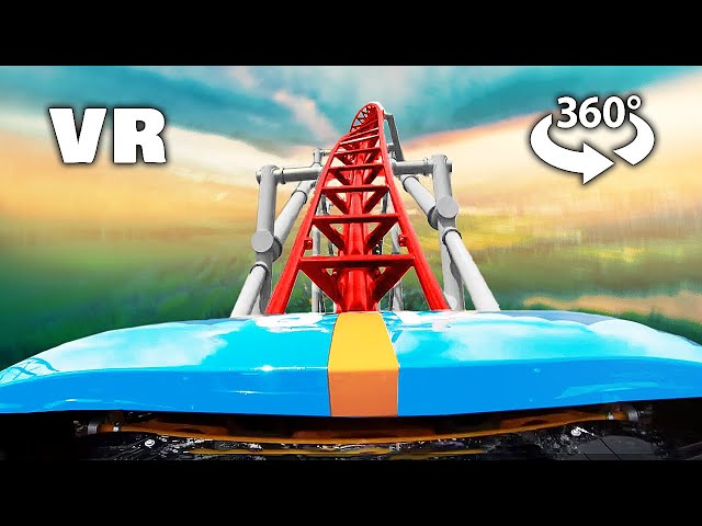 360° VR - ROLLER COASTER || Great American Scream Machine