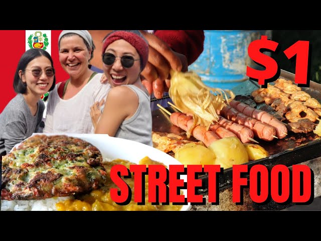 WHAT CAN $1 GET YOU? 🇵🇪 Peruvian street food tour | VILLAGE FOOD Pisac Cusco Peru CHEAP EATS