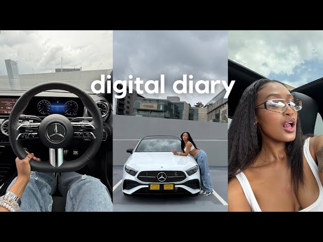 digital diary: new car, vision board date, shopping