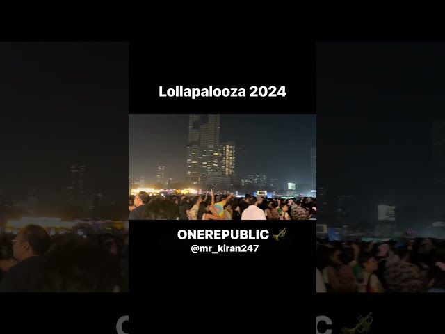 OneRepublic, Lollapalooza 2024, mumbai Mahalakshmi Race Course