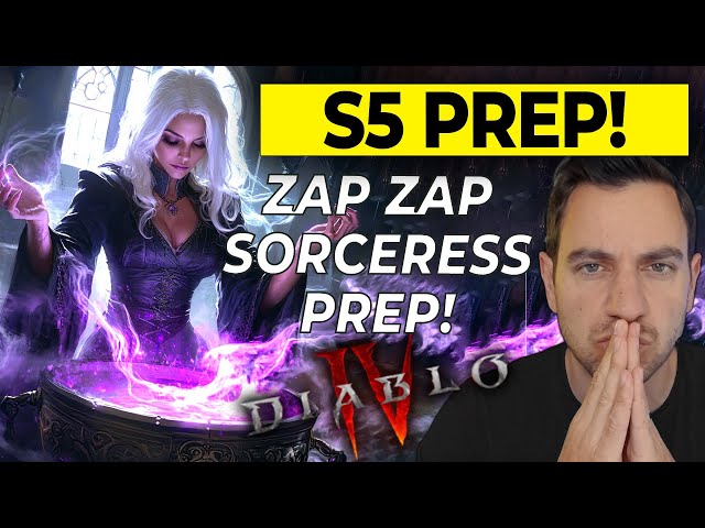 🔴 S5 PREP! Lightning Sorceress! Diablo 4 Gameplay