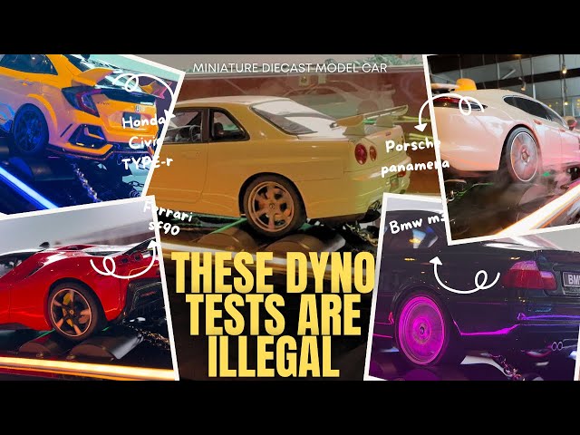 1:18 Scale Miniature Diecast Model Cars Dyno Test and Showcase Exhibition