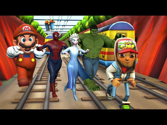 Subway Surfers Best Compilation (Hulk Spiderman Frozen Super Mario Pacman)