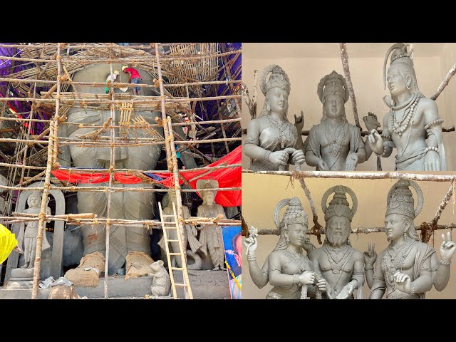 Khairathabad Ganesh Latest Colour Update😱 || Sri Saptha Mukha Shakthi Maha Ganapathi Making Updates