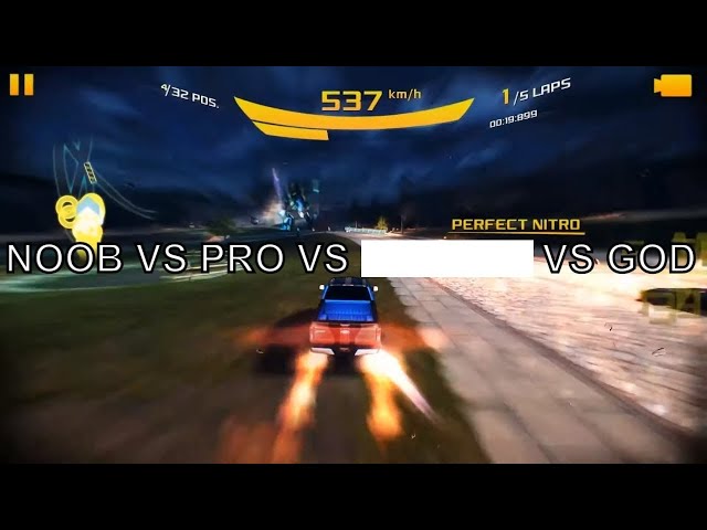 ASPHALT 8 - NOOB VS PRO VS GOD