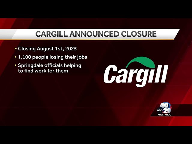 Cargill to close Springdale, Arkansas turkey plant, cutting 1,100 jobs by August