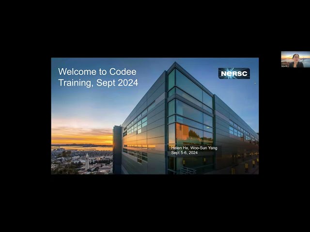 01 - NERSC Welcome to Codee Training