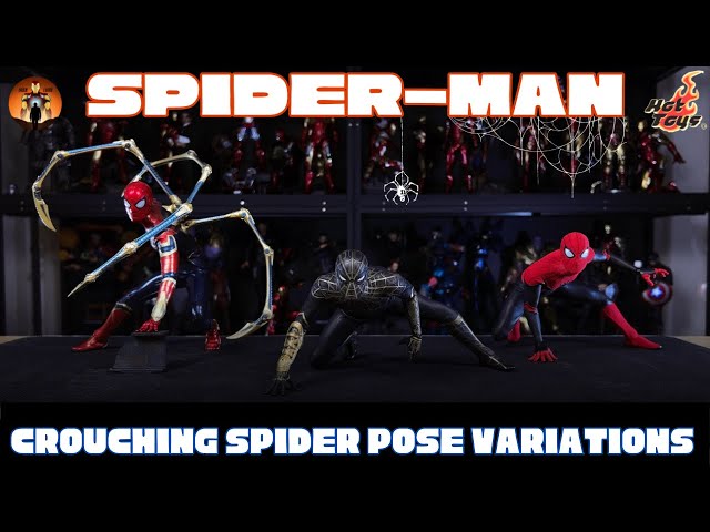 Hot Toys Spider-Man Crouching Spider Pose Variations