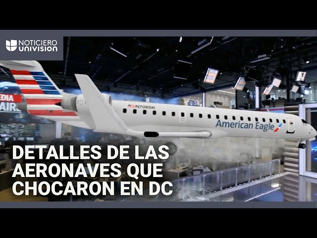 En realidad aumentada: te mostramos el avión y el helicóptero militar que chocaron en Washington DC