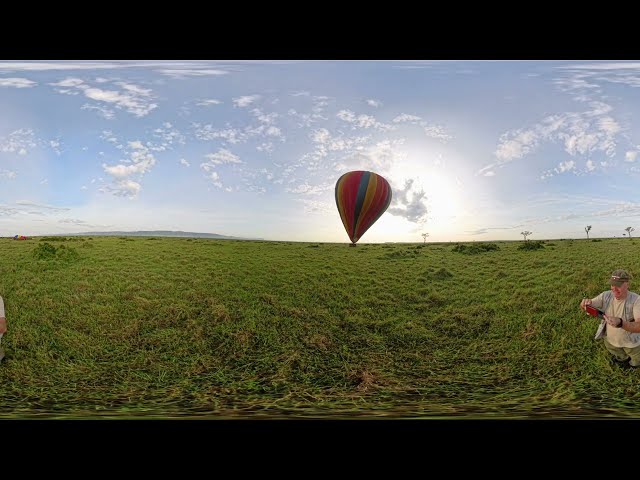 A balloon safari in Kenya, VR Wildlife Safari trip - Photos of Africa @PhotosofAfrica @360ImageFilm.