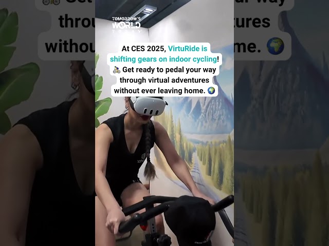 Virtual rides, real results. ​VirtuRide brings the outdoors indoors with cutting-edge tech. 🌎 #ces