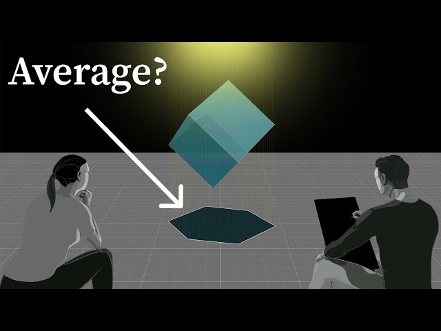 A tale of two problem solvers | Average cube shadow area