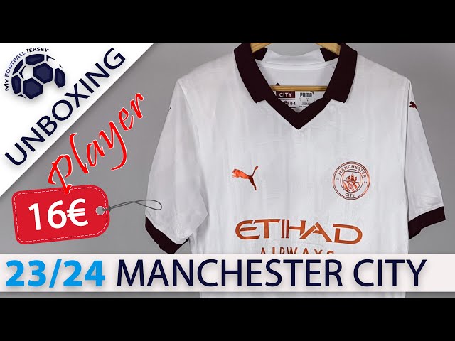 Manchester City Away Jersey 23/24 De Bruyne (JJSport) Player Version Unboxing Review