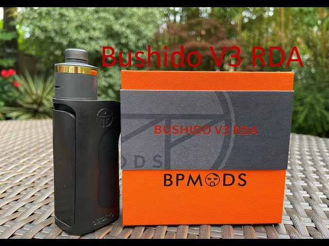 Bushido V3 RDA By BP Mods | Compact, sleek & very flavourful | Vaping as RDL on a MTL coil & wattage