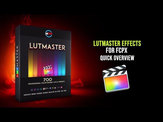 The Fastest way to Color Grade inside Final Cut Pro X  I  LUTMASTER