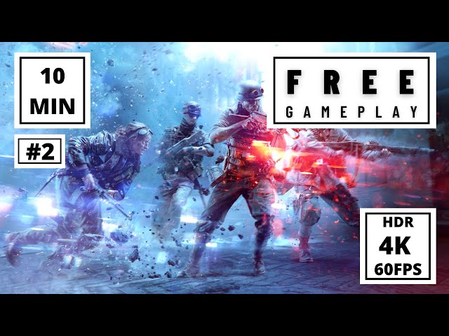 [ FREE ] BATTLEFIELD V - 10 MIN #2 (4K FREE TO USE GAMEPLAY)