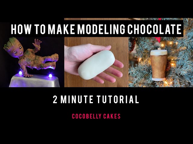 How to Make Modeling Chocolate (Easy 2-minute tutorial)