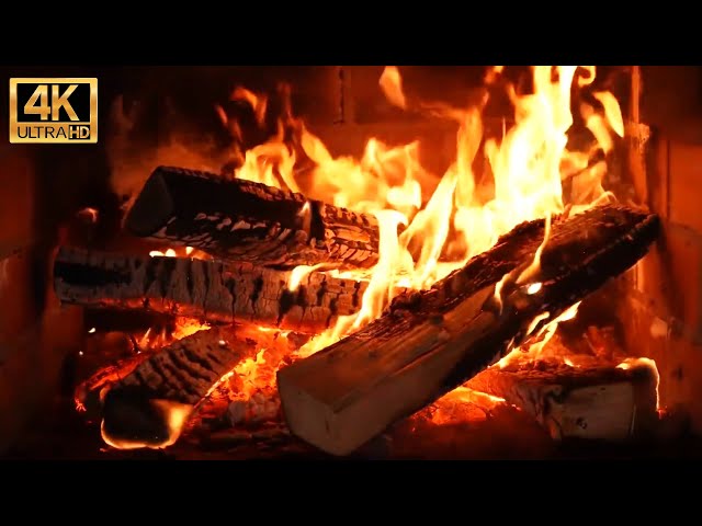 🔥 Cozy Fireplace 4K UHD LIVE 24/7 Fireplace with Crackling Fire Sounds Christmas Fireplace Ambience