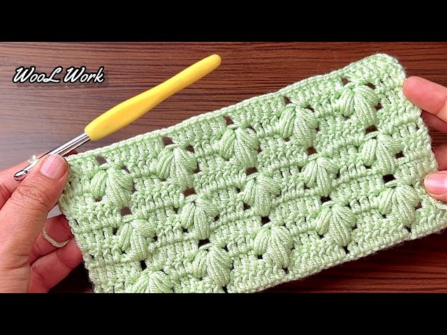 Beautiful Crochet Stitch for Baby Blanket, the easiest and fastest Crochet Pattern for beginners