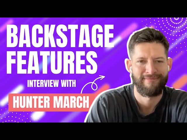 Hunter March Interview | Backstage Features with Gracie Lowes