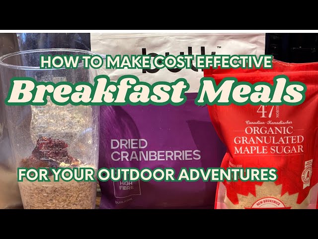 Make your own nutritional breakfast meals for your outdoor adventures. | Hiking / Wild Camping