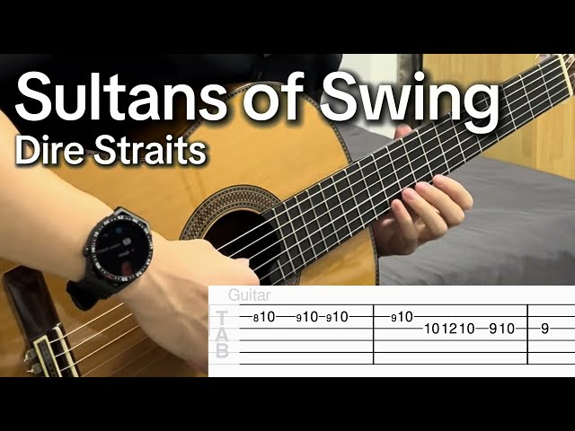 Sultans of Swing (Solo) by Dire Straits (EASY Guitar Tab)