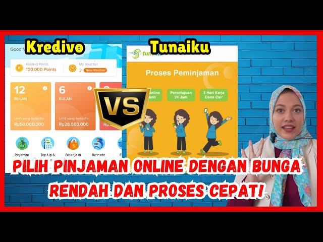 LEBIH CEPAT CAIR MANA? Kredivo vs Tunaiku  Pinjaman Online dengan Bunga Rendah