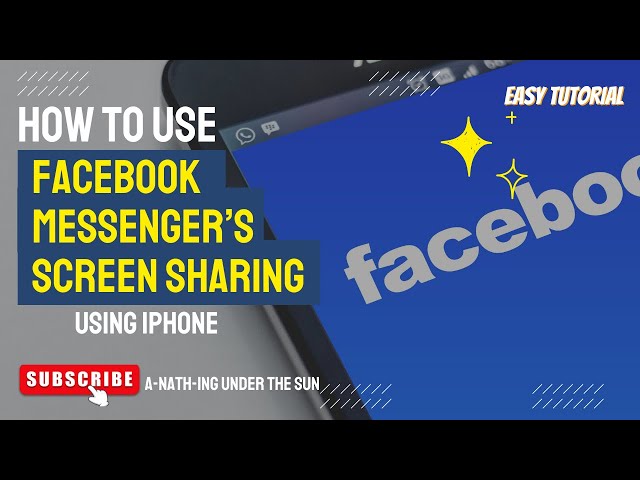 HOW TO USE FACEBOOK MESSENGER’S SCREEN SHARING 📱📲 2020 || Using iPhone | 5 STEPS GUIDE/TUTORIAL