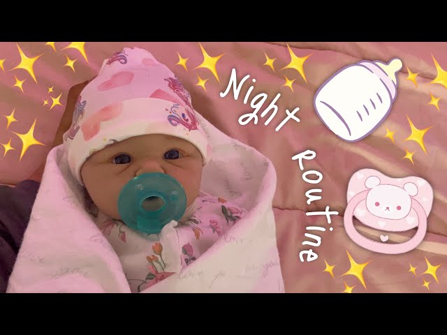 Silicone baby Night Routine|Role~Play|Reborns world